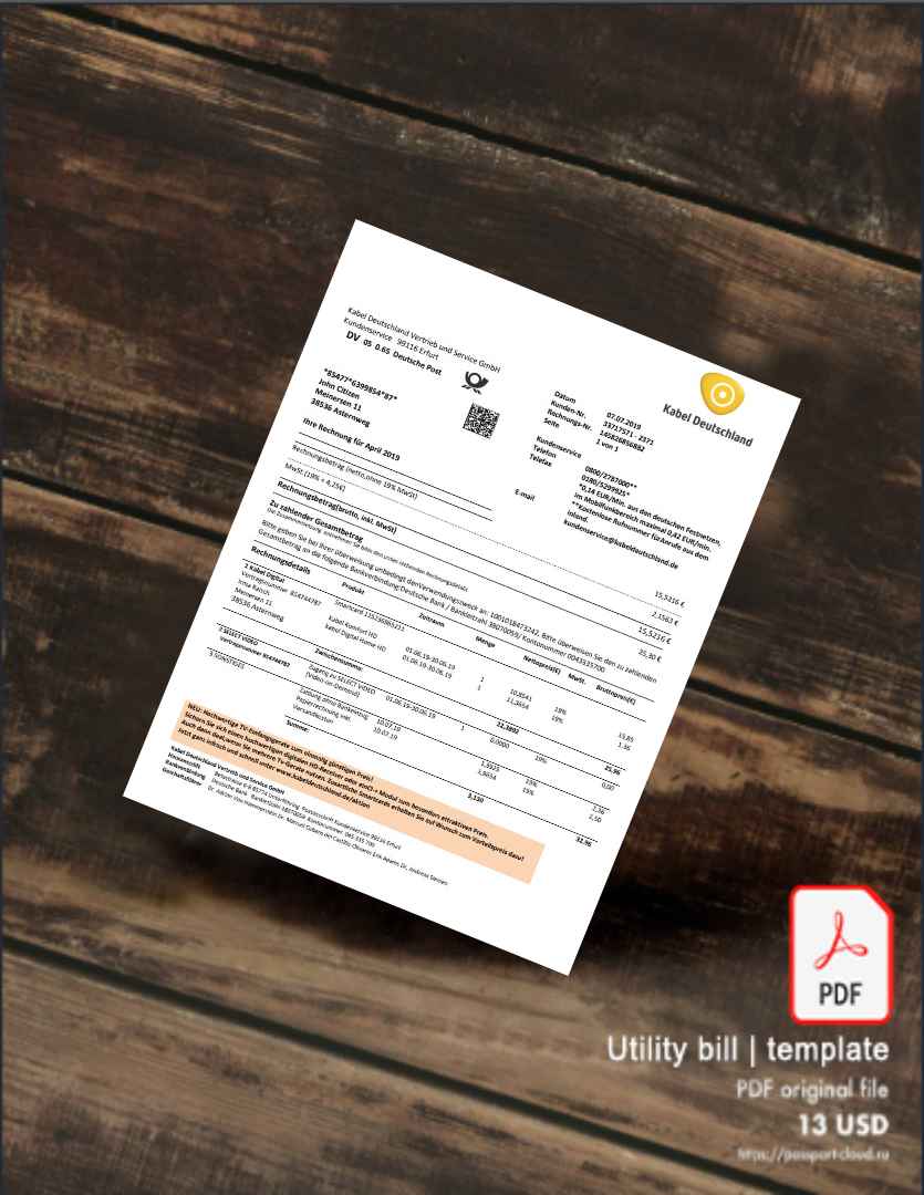 Utility bill | Albanian Power | Albania